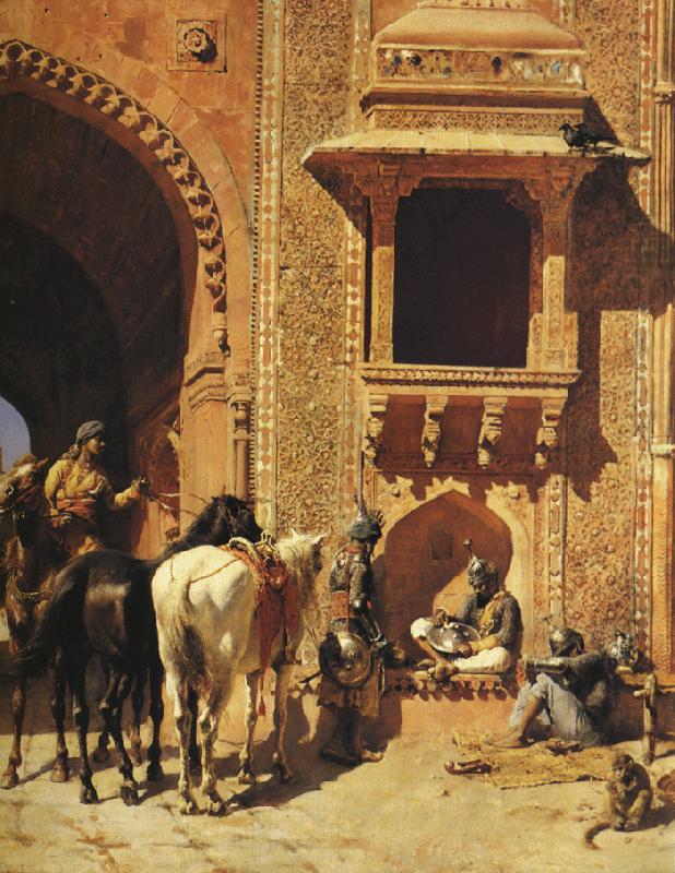 Gate of the Fortress at Agra, India, Edwin Lord Weeks